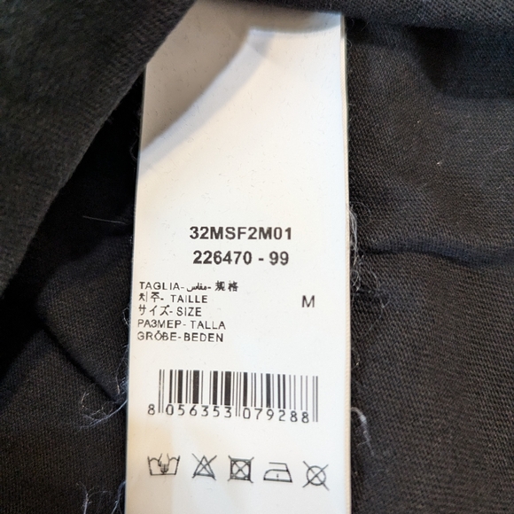 MSFTSrep Shirt Mens Medium Black Abstract Crewneck Graphic Tee - Picture 5 of 5